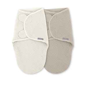 INGENUITY Zavinovačky SwaddleMe™ Ulitka mušelín 1 TOG 0-3m Cream/Cashew, 2 ks