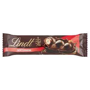 Lindt Hořká čokoláda Noccionoir s lískoořechovou náplní a celými lískovými ořechy 35 g