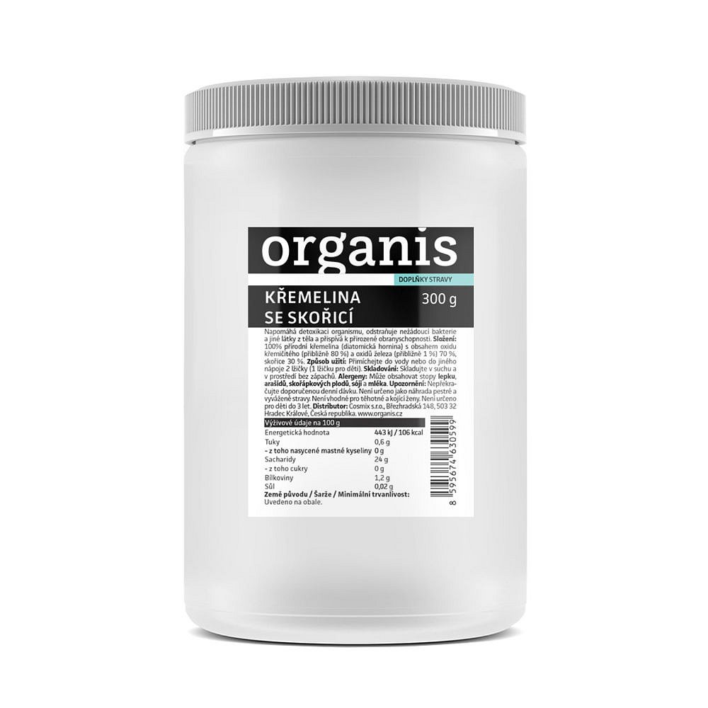 ORGANIS Křemelina Skořice 300 g