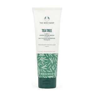 The Body Shop Čisticí exfoliační maska Tea Tree 3 in 1 Wash, Scrub, Mask 125 ml