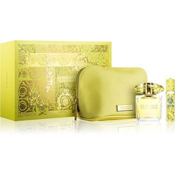 Versace Yellow Diamond dárková sada XII. taštička 1 + toaletní voda 90 ml + toaletní voda 10 ml