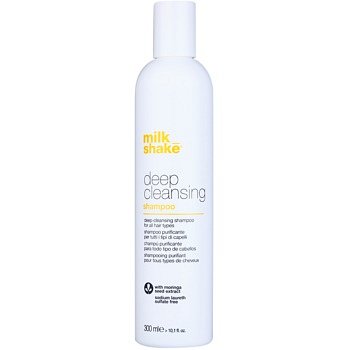 Milk Shake Deep Cleansing hloubkově čisticí šampon pro všechny typy vlasů bez sulfátů 300 ml
