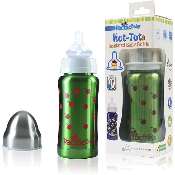 PACIFIC BABY Hot-Tot Termoska 200 ml zelená-třešně