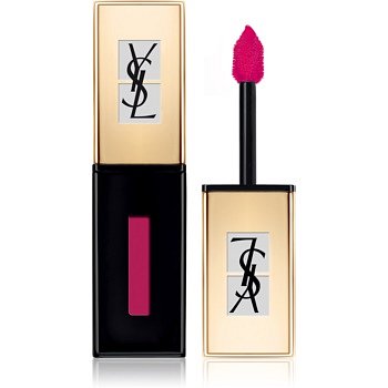 Yves Saint Laurent Vernis À Lèvres Pop Water rtěnka a lesk na rty 2 v 1 s mokrým efektem odstín 206 Misty Pink 6 ml