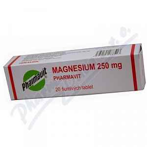 Magnesium 250 mg Pharmavit perorální tablety šumivé 20