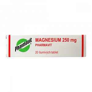 Magnesium 250 mg Pharmavit perorální tablety šumivé 20