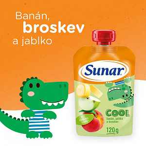 Sunárek Cool ovoce broskev jablko banán 120 g