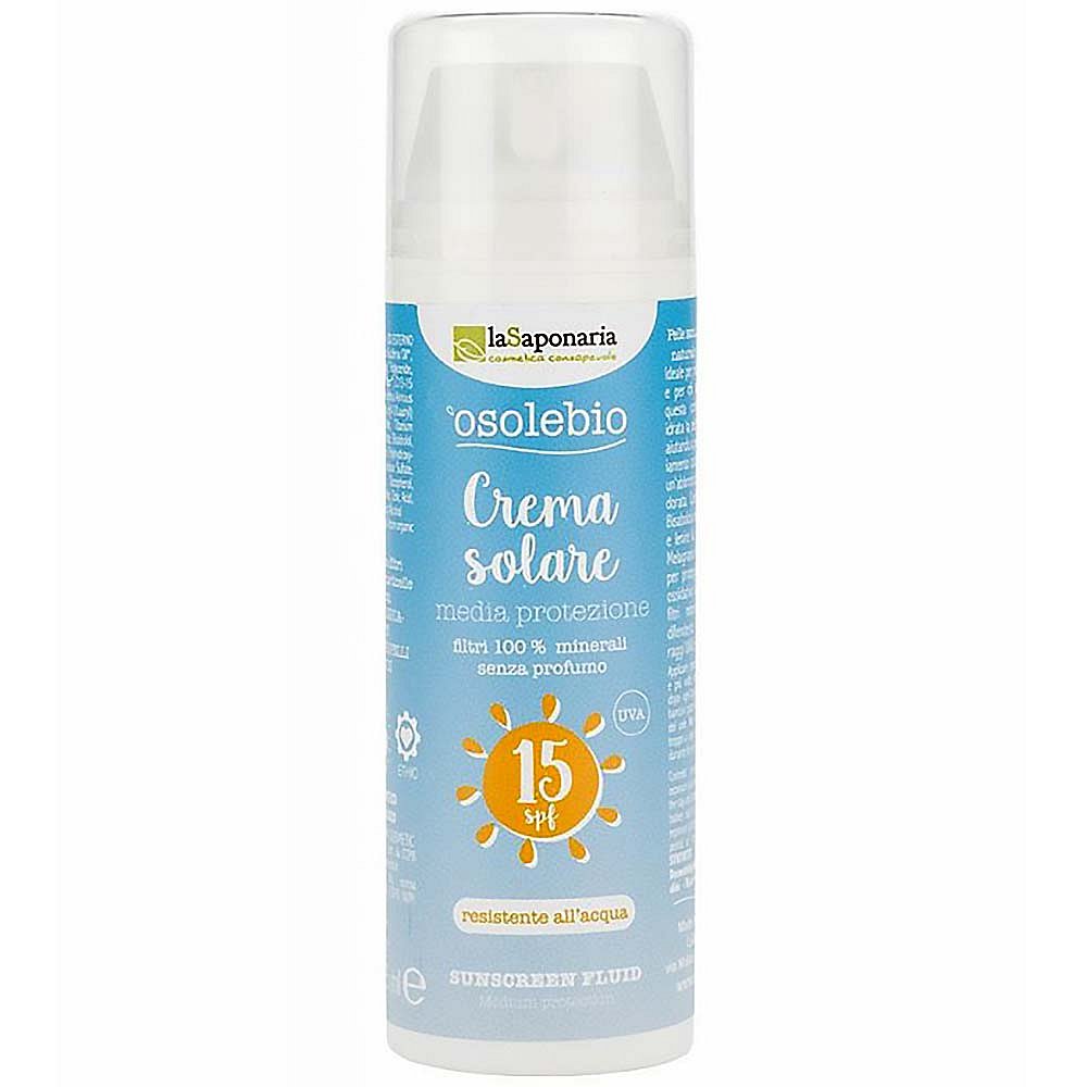 LA SAPONARIA Opalovací krém SPF15 BIO 125 ml