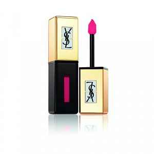Yves Saint Laurent Vernis À Lèvres Pop Water rtěnka a lesk na rty 2 v 1 s mokrým efektem odstín 204 Onde Rose 6 ml