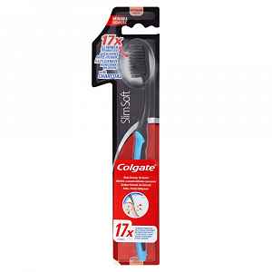 COLGATE Slim Soft Charcoal měkký zubní kartáček