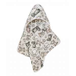 Bomimi Osuška s kapucí FLANEL 80x80, safari