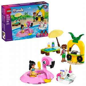 LEGO Friends 42658 Zábava u bazénu s jednorožcem a plameňákem