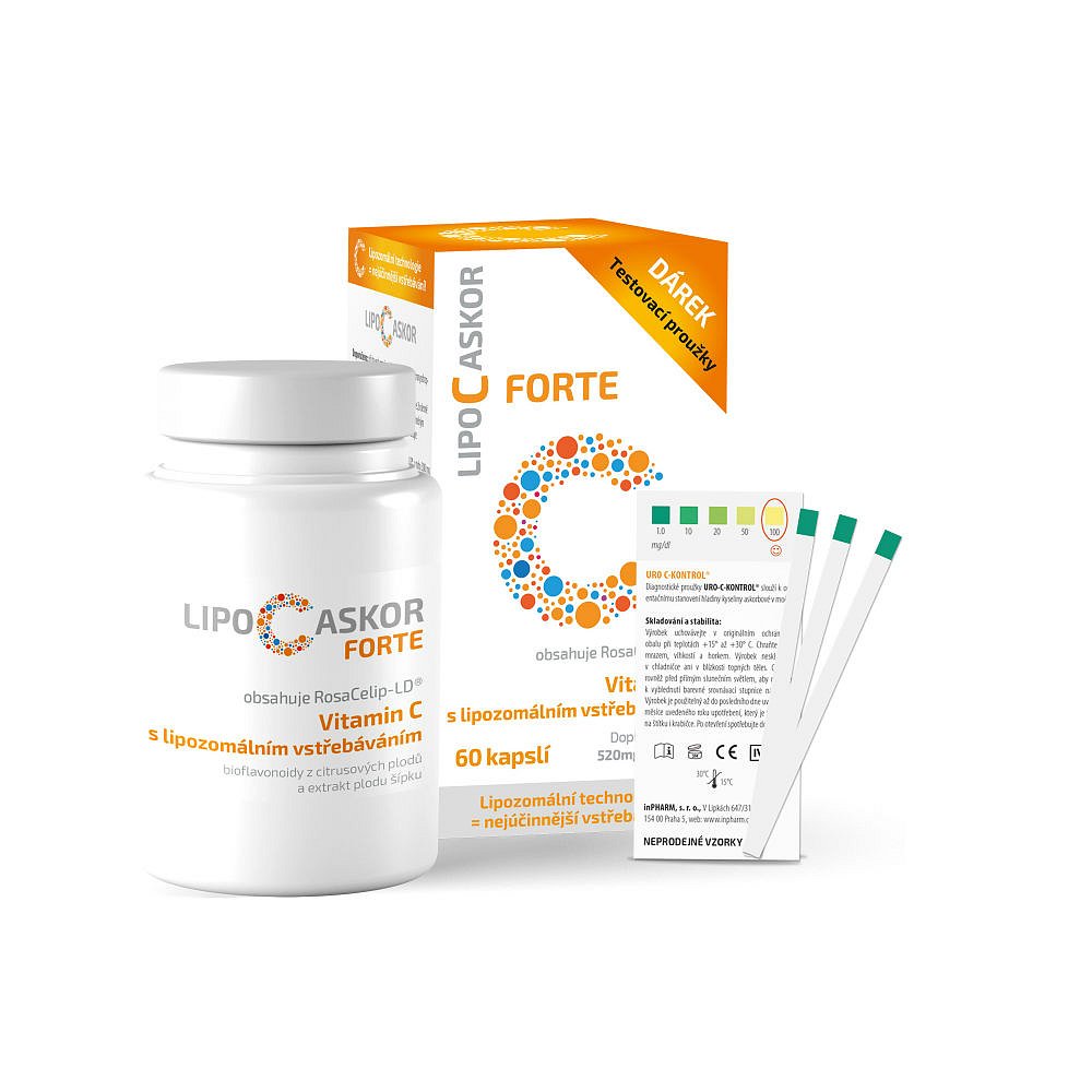 LIPO C ASKOR FORTE 120x520 mg vitamin C 60 kapslí