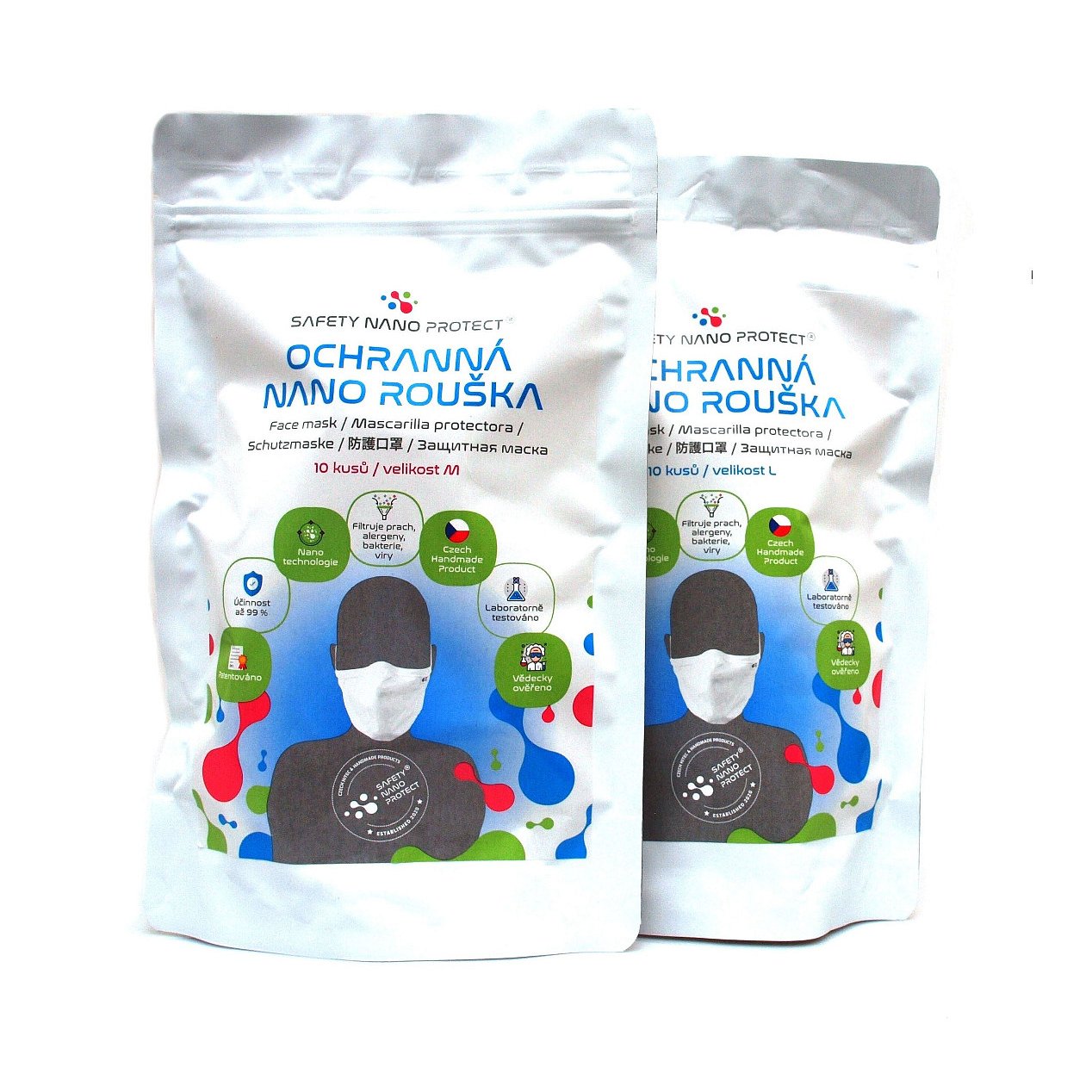 Ochranná rouška Safety nano protect M 10ks