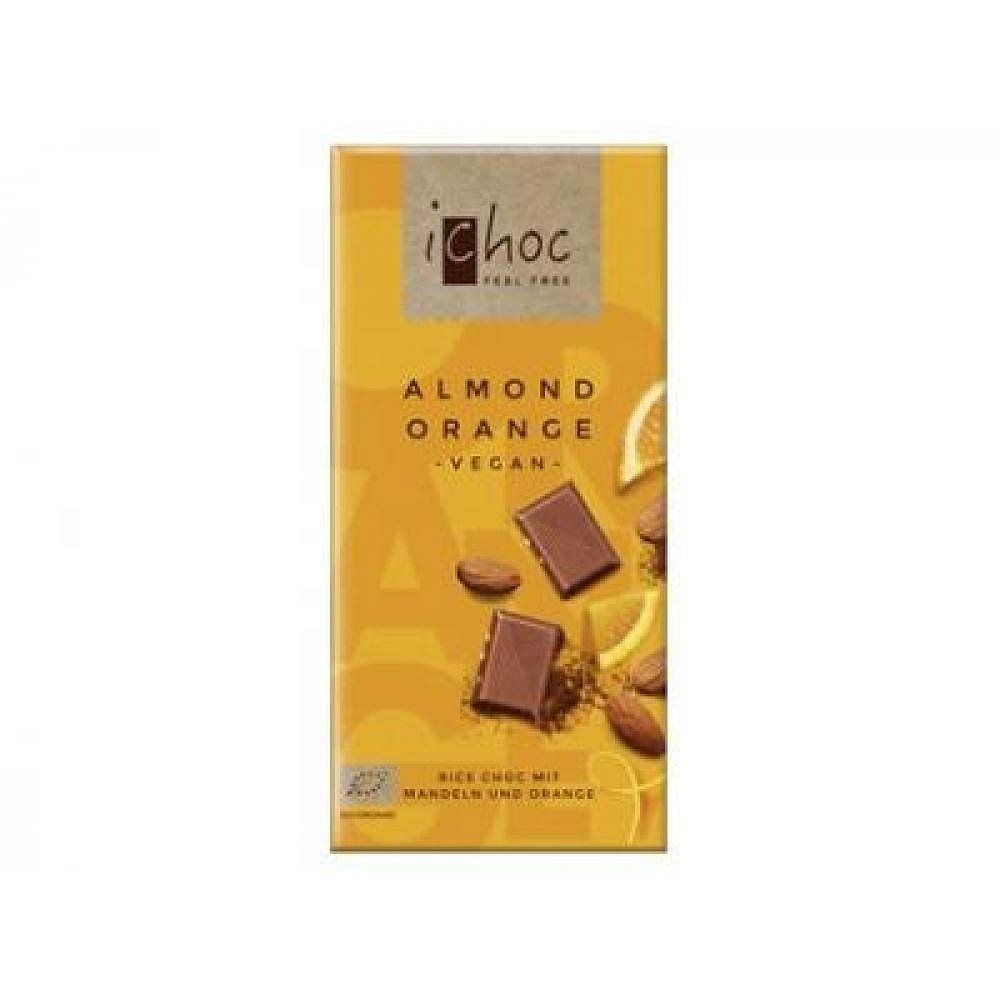 Rýžová čoko mandle-pomeranč iChoc 80g