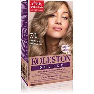 Wella Koleston Deluxe barva na vlasy bez amoniaku odstín 7/1 Medium Ash Blonde 100 ml