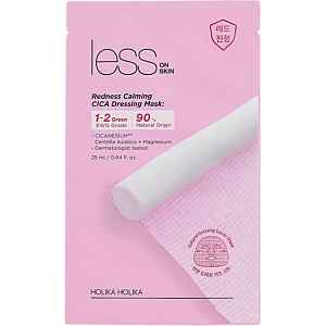 Holika Holika Less On Skin Redness Calming CICA plátýnková maska se zklidňujícím účinkem pro citlivou a podrážděnou pleť 25 ml