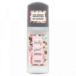 Love Beauty and Planet Deodorant roll-on bez alkoholu a hliníku s růžovým olejem a máslem muru muru (Pampering Deodorant)  50 ml