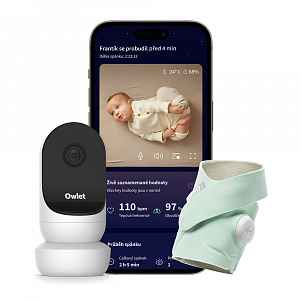 OWLET Dream Sock&Cam 2 monitor dechu s kamerou Mint