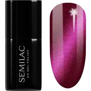 Semilac UV Hybrid Silk Effect gelový lak na nehty s použitím UV/LED lampy odstín 468 Pink Cosy Essential 7 ml