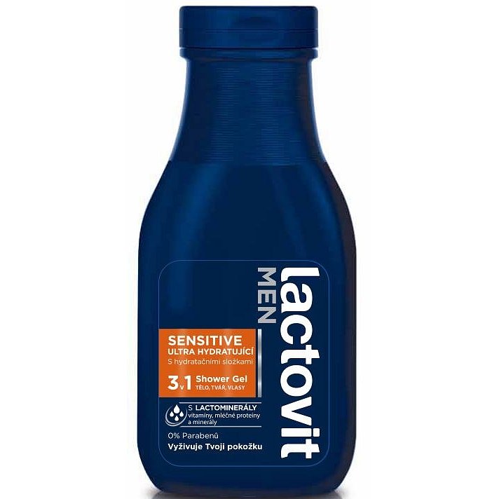 Lactovit Sensitive Men sprchový gel 300 ml