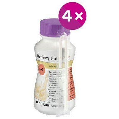 Nutricomp Drink Plus Fibre Káva roztok 4x200ml