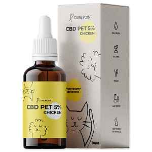 Cure Point Olej CBD PET 5% kuře 10ml