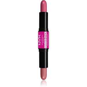 NYX Professional Makeup Wonder Stick Cream Blush oboustranná konturovací tyčinka odstín 01 Light Peach and Baby Pink 2x4 g