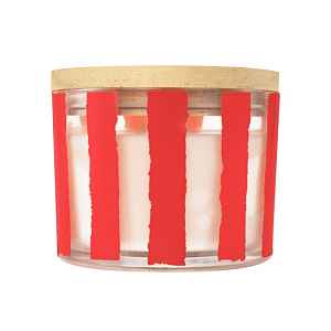 Q-Home vonná svíčka Peprmint Swirl Red 312 g