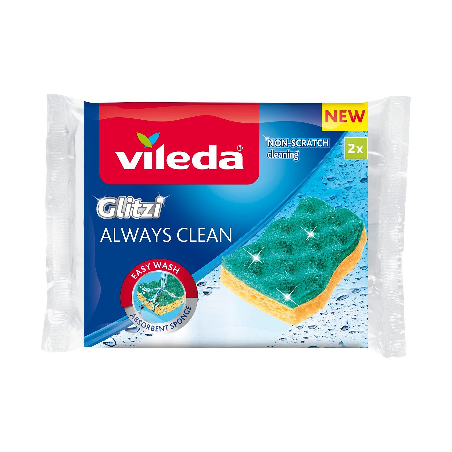 Vileda Glitzi Always Clean viskózní houbička 2 ks