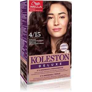 Wella Koleston Deluxe barva na vlasy bez amoniaku odstín 4/15 Dark Ash Mahogany 100 ml