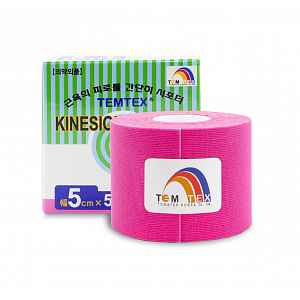 Tejp. TEMTEX kinesio tape růžová 5cmx5m