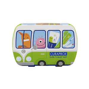Curaprox Travel Set Kids cestovní sada pro děti - zelená