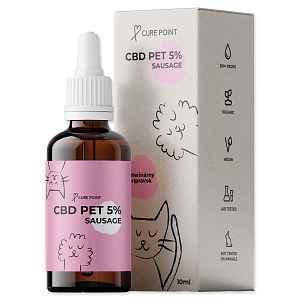Cure Point Olej CBD PET 5% klobása 10ml