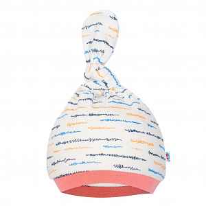 New Baby Kojenecká bavlněná čepička  Summertime holka, vel. 86 (12-18m)