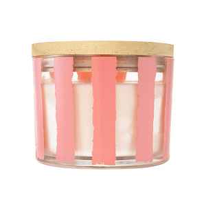 Q-Home vonná svíčka Peprmint Swirl Pink 312 g