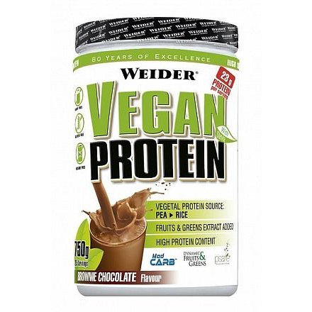 Weider, Vegan Protein, 750g, Brownie Chocolate