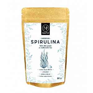 NATU Spirulina BIO prášek 80 g