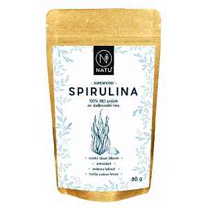 NATU Spirulina BIO prášek 80 g