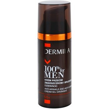 Dermika 100% for Men krém proti hlubokým vráskám 50+  50 ml