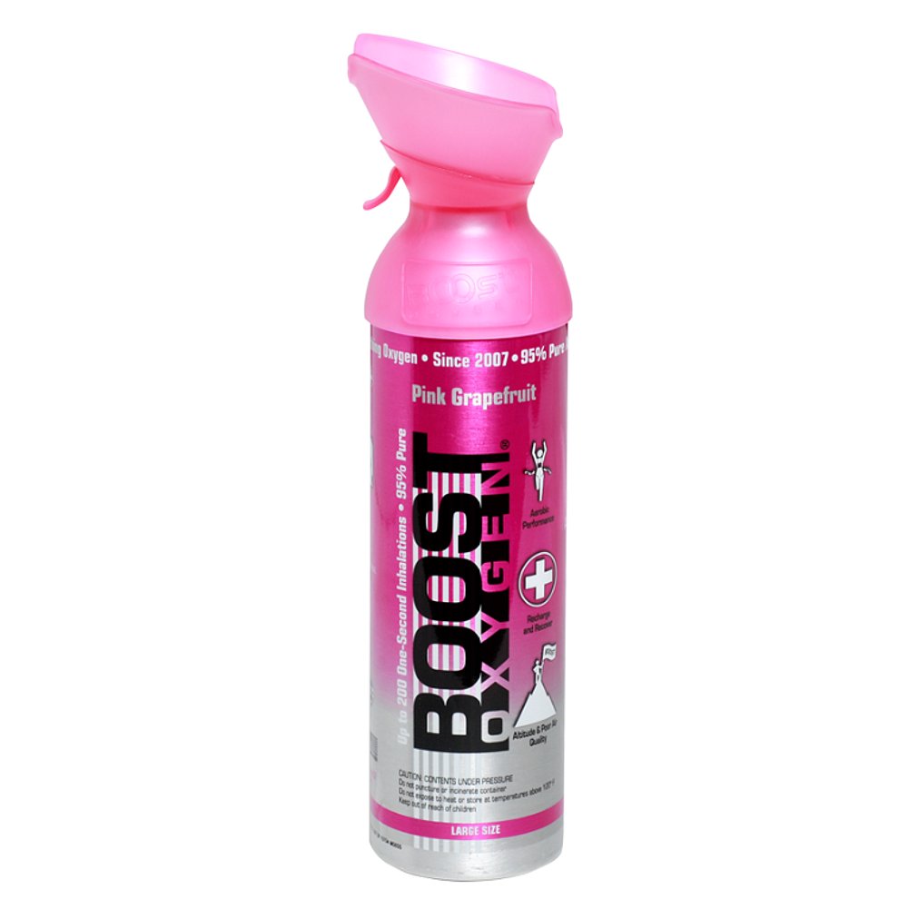 BOOST OXYGEN Pink grapefruit inhalační kyslík v plechovce 9 l