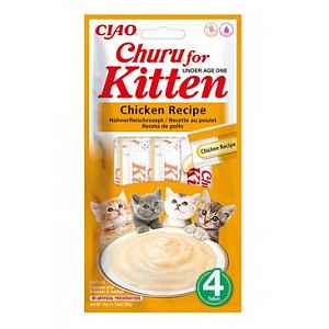Churu Cat Kitten Chicken Recipe 4x14g