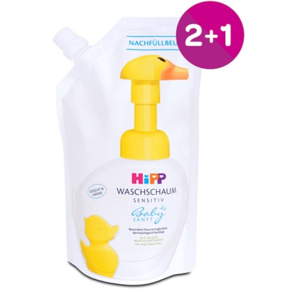HiPP BABYSANFT Pěna na mytí - náhradní náplň 250ml 2+1 ZDARMA*