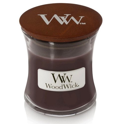 WoodWick Vonná svíčka váza Suede & Sandalwood  85 g