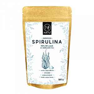 NATU Spirulina BIO prášek 180 g