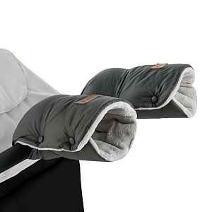 PETITE&MARS Rukávník / rukavice Jasie na kočárek Charcoal Grey