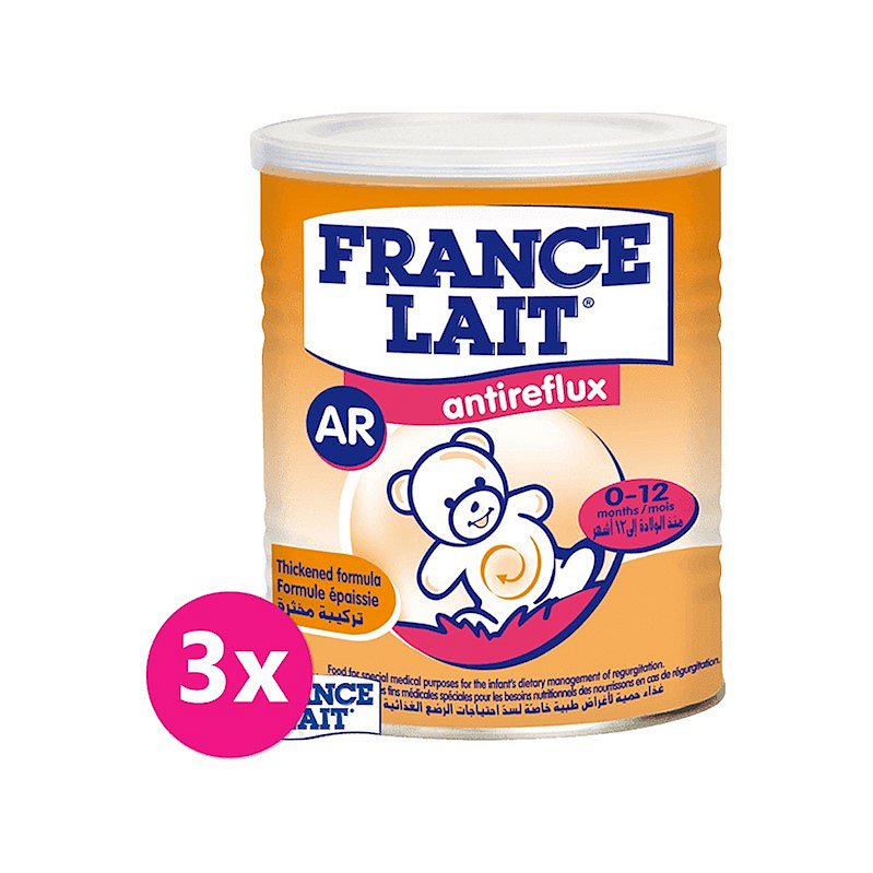 3x FRANCE LAIT AR při problémech s ublinkáváním (400 g) - kojenecké mléko