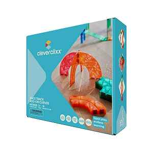 Cleverclixx Magnetická závodní dráha Intense - sada zatáček - 15 dílků