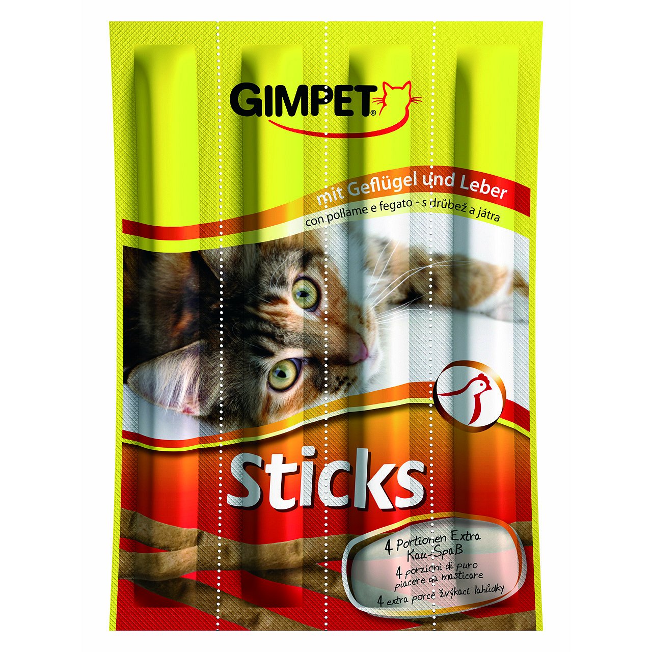 Gimpet Sticks drůbež+játra 4ks