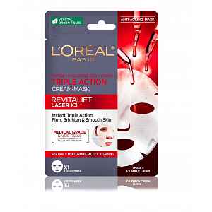 Loréal Paris Revitalift Laser X3 pleťová maska s trojím účinkem 28 g